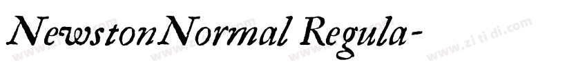 NewstonNormal Regula字体转换